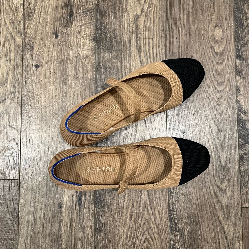 Rothy's Square Mary Jane in Wren Captoe